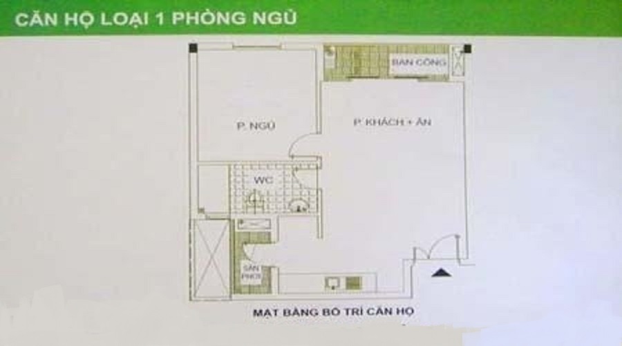 Thiết kế chung cư 1pn Bình Khánh Q2