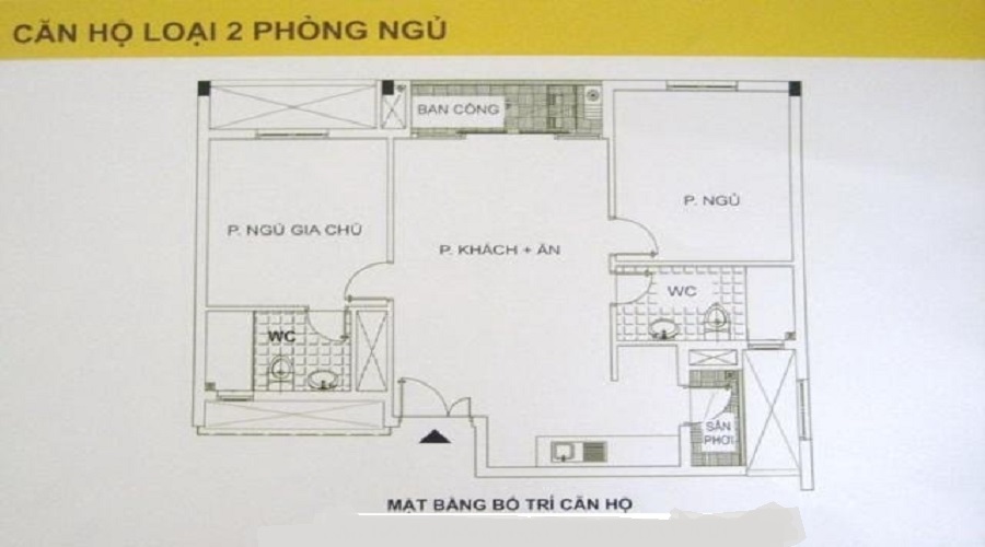 Thiết kế chung cư 2pn Bình Khánh Q2