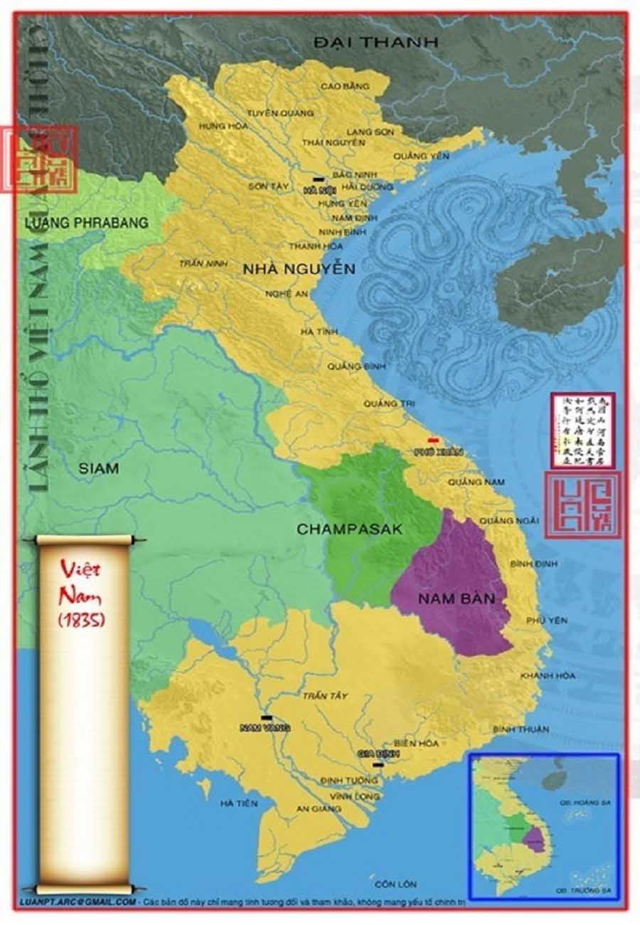 Bản đồ Việt Nam thời nhà Nguyễn