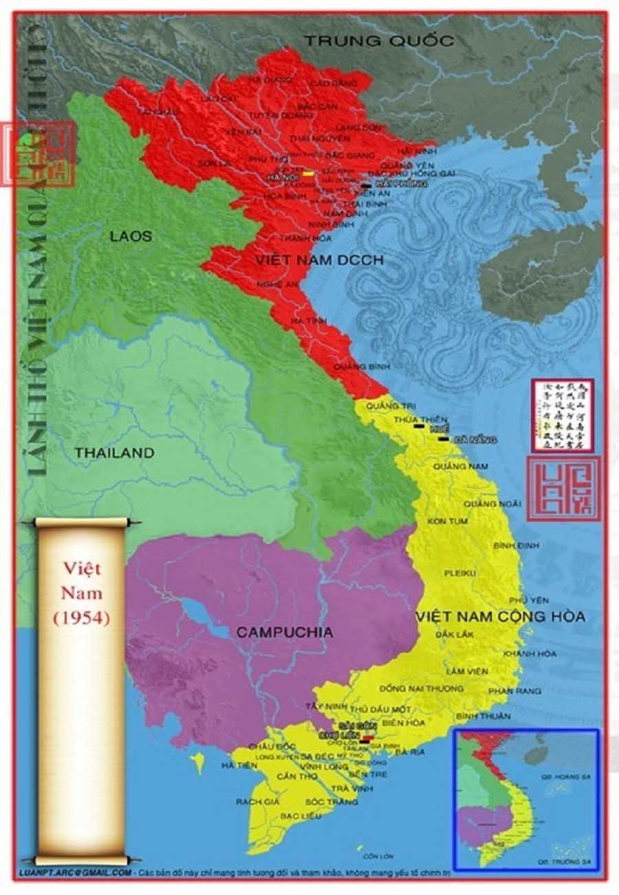 Bản đồ Việt Nam trước 1975