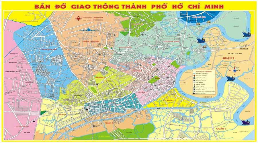 Bản đồ giao thông thành phố Hồ Chí Minh