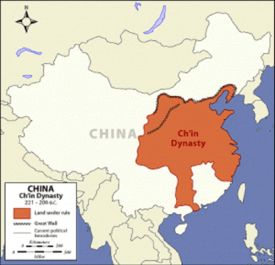 Bản đồ Trung Quốc thời nhà Tần