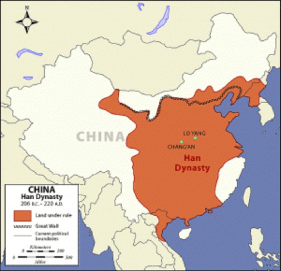 Bản đồ Trung Quốc thời nhà Hán