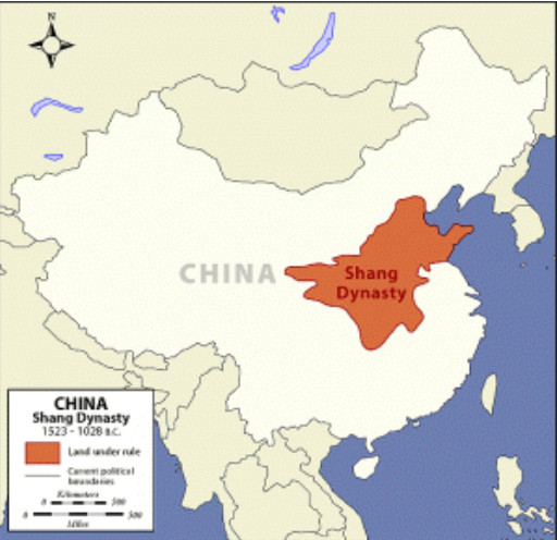 Bản đồ Trung Quốc thời nhà Thương