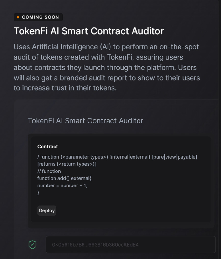TokenFi AI Smart Contract Auditor