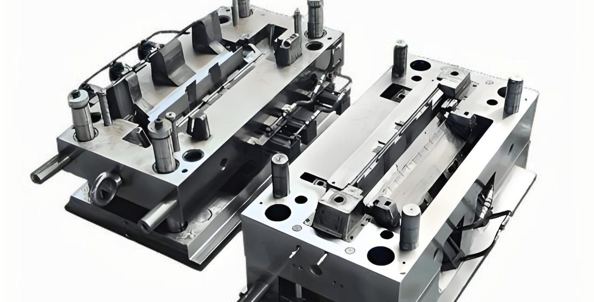 Injection mold machinery in a manufacturing facility