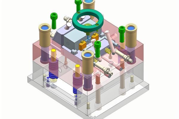Designer making revisions to 3D mold model based on inspection feedback