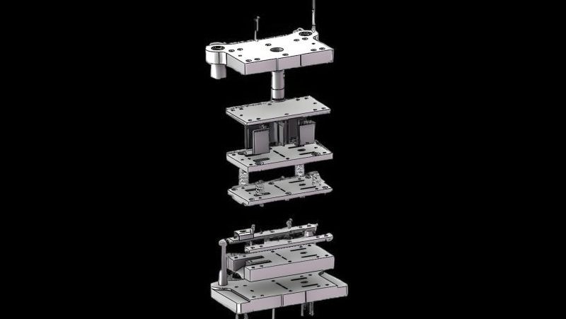 Example of an injection mold assembly drawing
